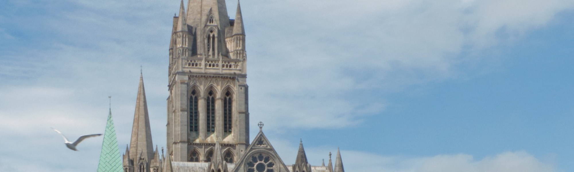 Truro Cathedral, seen from the river